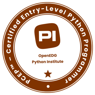 Credly-Badge: PCEP, Certified Entry-Level Python Programmer